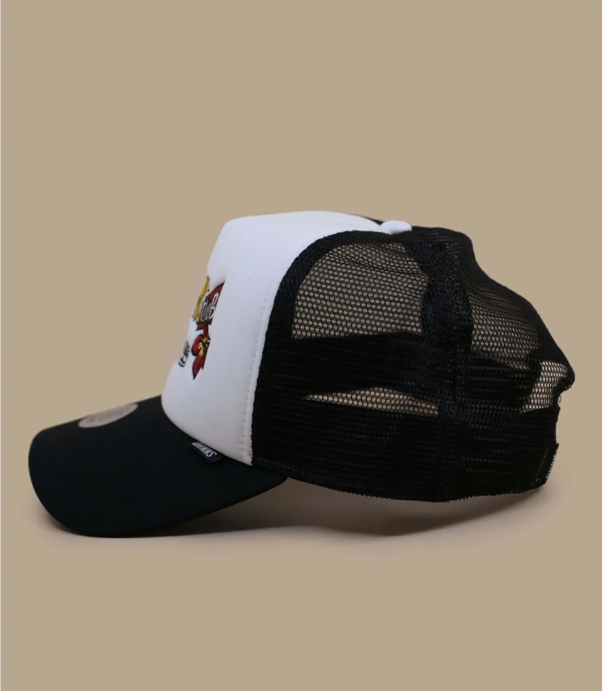casquette trucker noire et blanche - Casquette Trucker HFT DNC Guy Djinns : Headict
