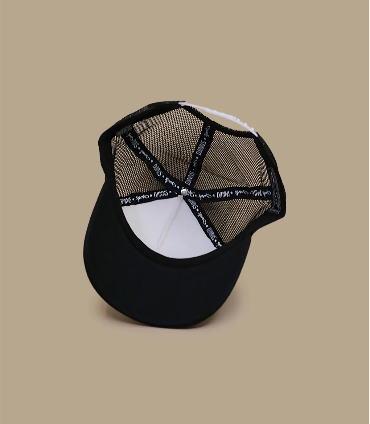 casquette trucker noire et blanche - Casquette Trucker HFT DNC Guy Djinns : Headict